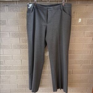 GAP Perfect Trouser Wide Leg Pants in Charcoal Gray- 12R